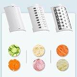Tugeem Electric Cheese Grater USB Rechargeable Vegetable Spiralizer 3 Blades view 6