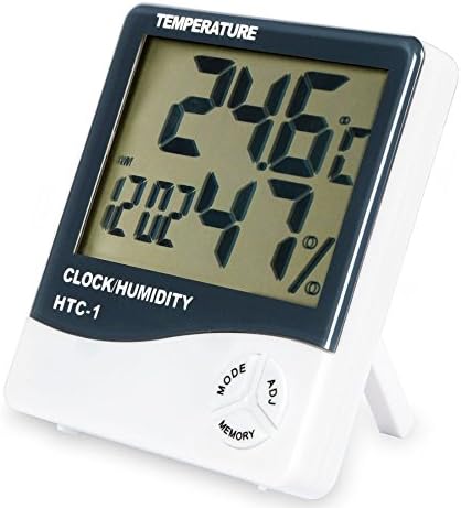 MWHW Indoor Thermometer Humidity Monitor Wireless Digital Hygrometer Indoor Thermometer Clock Humidity Gauge