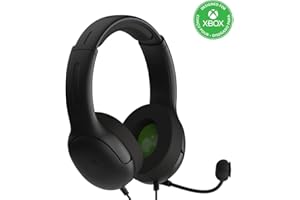 PDP AIRLITE Wired Headset: Black - Xbox Series X|S, Xbox One, Xbox, Windows 10/11