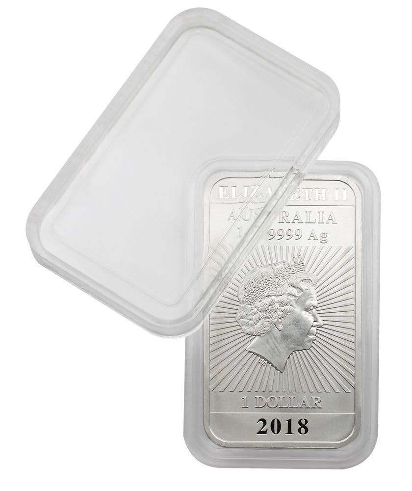 Rectangular coin capsules 27 x 47 mm (10 pieces) [Lindner S22552747P] e.g. for 1 Oz Australia (Silver)