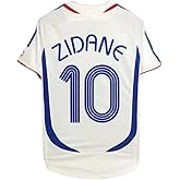 France Zidane #10 Retro Men’s Soccer Jersey Fan Edition – Short Sleeve Training & Casual Shirt – Home & Away 2006