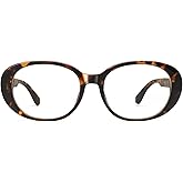 Dollger Retro Oval Blue Light Blocking Glasses for Women Men Stylish 90s Vintage Fake Glasses Y2k Eyewear Frame