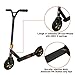 Xspec Aluminum Pro Stunt Dirt Kick Scooter Offroad Tires All Terrain Mountain, Matte Black & Gold, Oversized BMX Handlebars with 3-Bolt Clamp, Freestyle Fun Kids Outdoor Sports