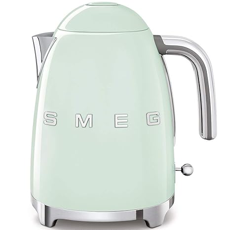 SMEG Calentador de Agua electrico, hervidor KLF03PGEU, 2400 W, 1.7 litros, Cromo