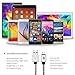 Micro USB Cable,[2-Pack] 3''ft/1m Premium Durable Nylon Braided Tangle-free High Speed Data Sync Charger cord with Aluminum Heads for Android Samsung HTC Motorola LG Sony Blackberry and More (silver)