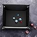 pushang LYYXLL - 6 Pack Square Folding Dice Tray PU Leather Tray for Rolling Dice Games,RPG, DND,Candy Storage Box Holder