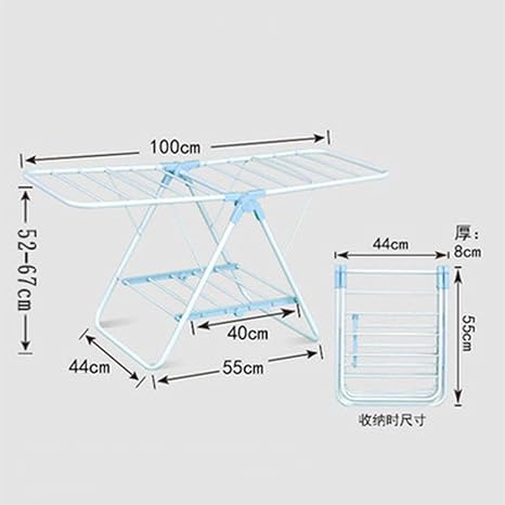 Wing Clothes Rack And Floor To Ceiling Windows Towel Rack Folding