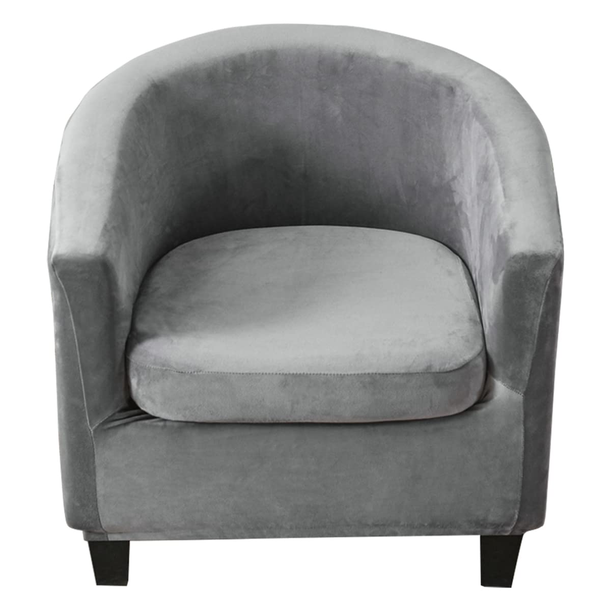 CHNSHOME Tullsta Armchair Cover Set of 2 Stretch Club Chair Covers 1 Seater Bar Chair Cover Cocktail Chair Cover Grey