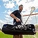 Champion Sports Lacrosse Equipment Bag: Duffel Sports Bag for Mens & Womens, Girls & Boys Gear - Blue