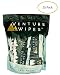 Venture Wipes: Individually Wrapped Body Wipes -25 Count- Natural Ingredients with Tea Tree Oil. Biodegradable Wipes Provide a Camping Shower with a Large 12x12 Inch Textured Wipe. #DirtHappens