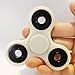 Fidget Spinner By AthleCo | Tri-Spinner Toy High Speed EDC ADHD Stress Anxiety Relieve Ceramic Bearing Spins up to 2 minutes (White)