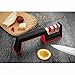 ChicAid Knife Sharpener, 3-Stage Kitchen Knife and Scissor Sharpeners, Easy to Use Manual Knife Sharpening Scissors Tool, Restore Knives & Shears Quickly, Ergonomic Handled and Anti-Slip Safe Pads