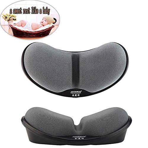 SKYZONAL Ergonomic Wrist Pad Memory Foam Mouse Pad Anti-skid Mousepad Support Wrist Rest Mat Ergonomic Office Healthy for PC Computer Laptop Desktop (Gray)