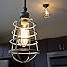 Design House 519694 Ajax Industrial Modern 1-Light Indoor Semi-Flush Ceiling Light with Metal Wire Cage for Hallway Foyer Closet, Coffee Bronze