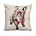 Outtop Christmas Gift [ Collection II ] Linen Blend Pillowcases-Cute Designs Sofa Bed Home Decoration Festival Pillow Cushion Covers, 45cm X 45cm/18
