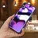 RAXFLY Compatible iPhone X Phone Case Stylish Gradual Colorful Ultra Thin Electroplating Mirror Transparent Clear Hard Back Cover (iPhone X XS Purple)