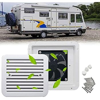 Maso 12V Cooling Exhaust Fan Air Vent Ventilation for Motorhome RV Caravan - Strong Wind Type