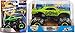 Small Big Wheels Monster Jam Action Hot Wheels Gas Monkey Truck 1:64 Scale Crushable Car Version & Big Green Gas Monkey Garage Truck 1:24 Bundle
