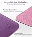 IUGA Yoga Mat Non Slip Textured Surface, Reversible Dual Color, Eco Friendly Yoga Mat with Carrying Strap, Thick Exercise & Workout Mat for Yoga, Pilates and Fitness (72″x 24″x 6mm) (Purple/Pink)thumb 2