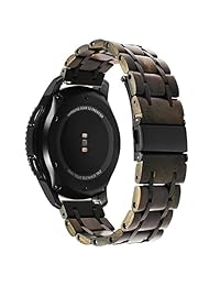 Correa para reloj Gear S3, TRUMiRR de 0.866 in de liberación rápida, correa de acero inoxidable con hebilla de mariposa de metal para Samsung Gear S3 Classic Frontier, Gear 2 R380 R381 R382, Moto 360 2 1.811 in Smartwatch