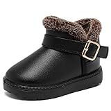 CIOR Boy's Toddler Snow Boots Waterproof Baby Kids Warm Winter Fur Shoes (Toddler/Little Kid)