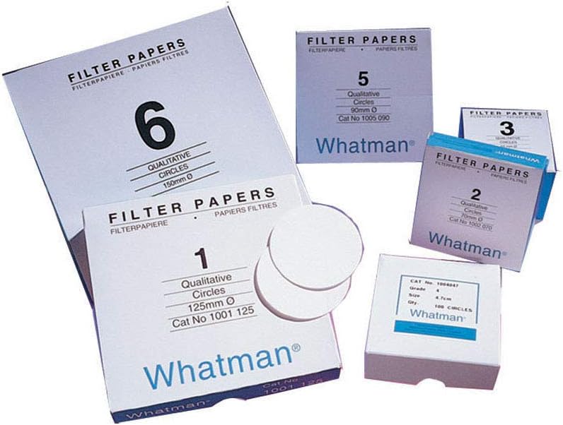Whatman 1004-090 Qualitative Filter Papers, Circles, Grade 4, 20-25 um, 9.0 cm, Paper (00)