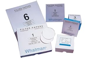 GE Whatman 1004-090 Qualitative Filter Papers, Circles, Grade 4, 20-25 um, 9.0 cm, Paper (00)