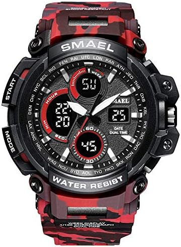 Wrist Watch for Men Under 10❤SMAEL Men Sport Watch Dual Display Analog Digital LED Electronic Wrist Watches
