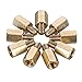 HanTof Replacement PC Mounting #6-32(Inner) to M3(Outer) Brass Jack Screw Standoff,Motherboard Standoffs,ATX Case Standoffs,ATX Standoff for ATX Computer Case - 50 Pack