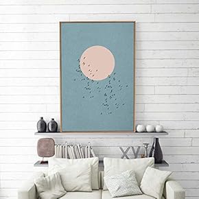 Framed Nordic Abstract Home Artwork for Living Room Bedroom