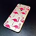iPhone 6 PLUS / 6+ Case, DECO FAIRY® Protective Case Bumper[Scratch-Resistant] [Perfect Fit] Ultra Slim Translucent Silicone Clear Case Gel Cover for Apple iPhone 6 PLUS (Flamingo Overloaded)