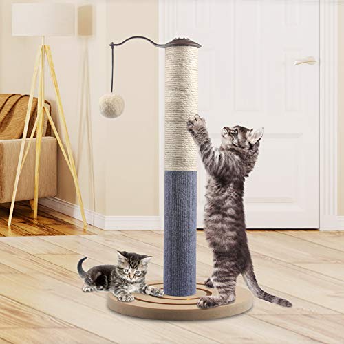 67i Kitten Cat Scratching Post for Indoor Cats Scratcher Cat Small Scratching Post Cat Sisal Rope 19.7\