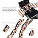 Wearlizer Compatible with Fitbit Charge 2 Bands for Women Replacement Wrist Band Small Large Accessories Dressy Bangle Bracelet Rose Gold