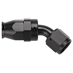 Podavelle 8AN PTFE Hose End Fitting 45 Degree Elbow