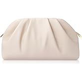lovyoCoCo Clutch Purse for Women Soft Pleated PU Wedding Clutch, Elegant Evening Bag for Galas, Proms,Cocktail Parties