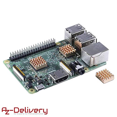 AZDelivery-Disipadores-pasivos-de-cobre-Set-de-3-para-Raspberry-Pi-3-con-eBook-incluido
