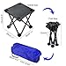 aingycy Folding Portable Camping Stool Mini Lightweight Sturdy Collapsible Chair for Camping, Fishing, Hiking, Fishing, Travel, Beach, Picnic with Portable Bag (Black-Medium)