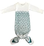 Newborn Sleeper Gowns Baby Mermaid Costume Cotton Sleepbag Sleepwear Infant Wearable Blanket Pajamas for Baby Girls Boys