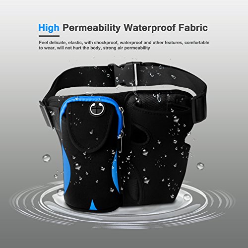 Elegant Choise Running Belt, Adjustable Waist Pack with Water Bottle Holder for Running Outdoor Climbing Hiking Sports(Without Water Bottle)