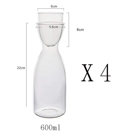 YONGMEI Copas de Vino Tinto Hervidor de Agua - Jarra de Jugo ...