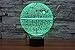 3D Lamp Death Star Table Lamp Optical Illusion Visual Led Night Light for Star Wars, Elstey 7 Colors with Acrylic Plate& ABS Base& USB Charge, Touch Sensitive Switch Lights