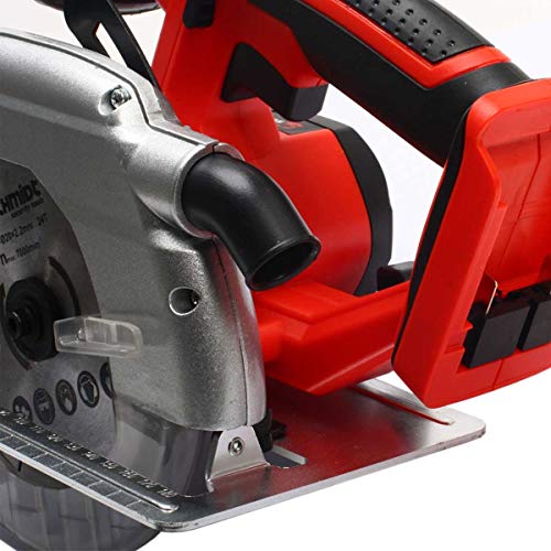 SCHMIDT security tools Akku-Handkreissäge CS-165 Laser Akku-Kreissäge Ladegerät 20V 4,0Ah Akku Sägeblatt Ø 165mm – Bild 3