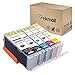 Tekmall Edible PGI-280XXL PGI 280 Compatible Ink Cartridge, Work with Pixma TS6120 TS6220 TR7520 TR8520 TS9520 TS9521C TS8120 TS8220 TS9120,5Pack