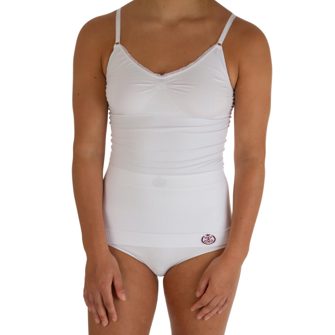 Comfizz Level 1 Support Vest: Women’s, Light Support Ideal for Post Surgery, Small Hernias & High Sited Stomas (XL/2XL, White)