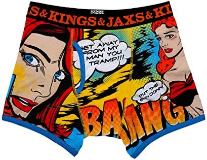 Kings and Jaxs Men's Tramp Boxer Briefs (Multicolor, X-Small)