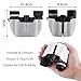BINGONE Compact 10X22 Binoculars Kids Adults, Adjustable Pocket Binoculars Concerts Theater Opera Bird Watching Hiking Camping Traveling Wildlife Watching Sporting Events,White