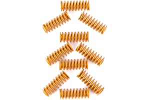 FYSETC 3D Printer Springs, 8mm OD 20mm Length Compression Mould Die Springs Light Load for Creality Ender 3 Series, Hot Bed Leveling - Pack of 10