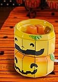 Boneyard Jacks Spooky / Adorable Wax Warmer Jack-O-Lantern/ Stacked Pumpkins