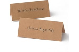 Gartner Studios Kraft Printable Place Cards, 3.75" x 1.5", 48-Count
