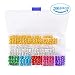 Messen 200 Pieces Dreadlocks Hair Braiding Cuffs Dread Locks Beads Adjustable Aluminum Hair Cuffs Filigree Tube 8mm Braid Accessories Hair Decoration jewelry for braids Multicolor with Storage Box
